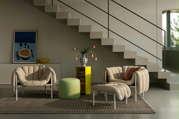 puffy lounge chair