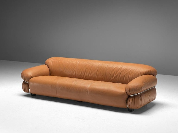 中古风真皮沙发 Tacchini Sesann sofa