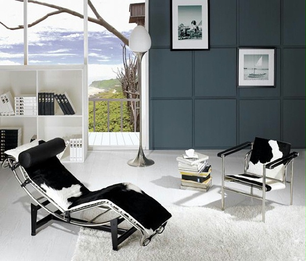 Le Corbusier LC4 Chaise Lounge Chair(Long chair) - Pony Leather (1)