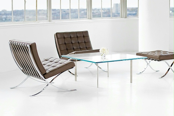 Barcelona chair and Ottoman