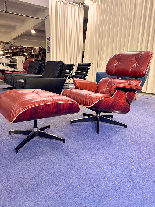 油蜡皮版本——伊姆斯躺椅