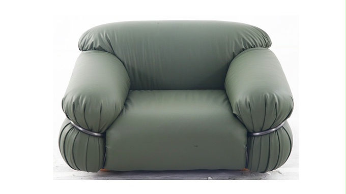 格列柯 意式高端极简客厅单人位真皮沙发（Greco Sofa）