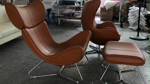 意大利真皮休闲椅imola chair 蜗牛椅