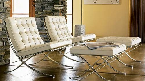 意大利真皮休闲椅 Barcelona chair