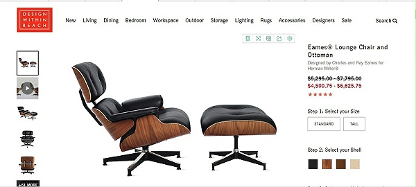 中古家具 经典休闲椅 伊姆斯躺椅