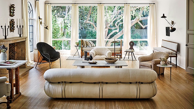 哥佐利 简约风格客厅沙发中古布艺沙发（Gozzdi Sofa）