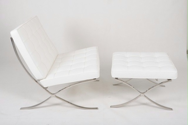 巴塞罗那椅Barcelona chair white